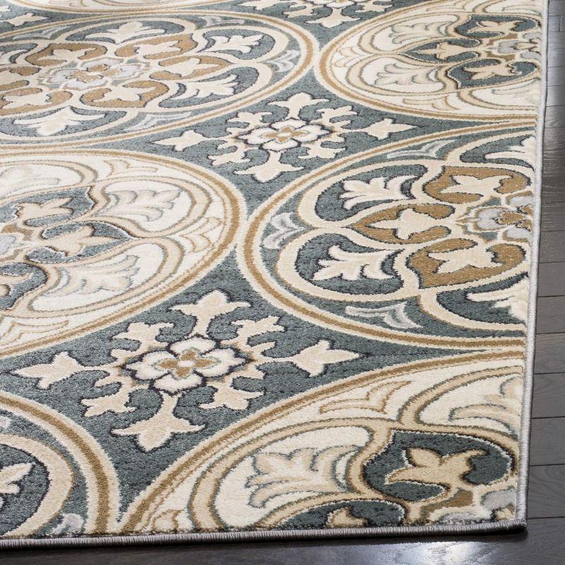 Lyndhurst LNH341 Power Loomed Accent Rug - Slate Blue/Beige - 3'3"x5'3" - Safavieh