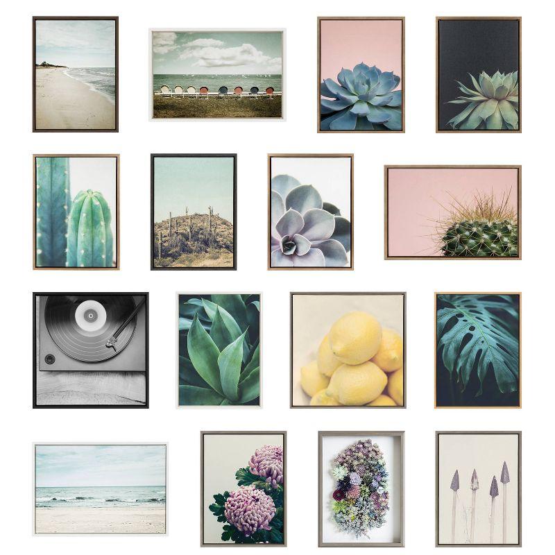 31.5" x 41.5" Sylvie Beach II Framed Canvas by F2 Images White - Kate & Laurel All Things Decor: Coastal Wall Decor, Nautical Digital Art