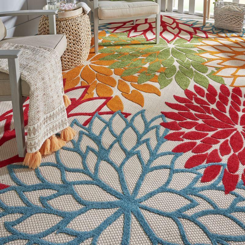 Nourison Aloha Floral Bloom Indoor Outdoor Rug