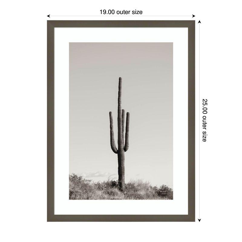 Amanti Art Saguaro Afternoon by Nathan Larson Wood Framed Wall Art Print