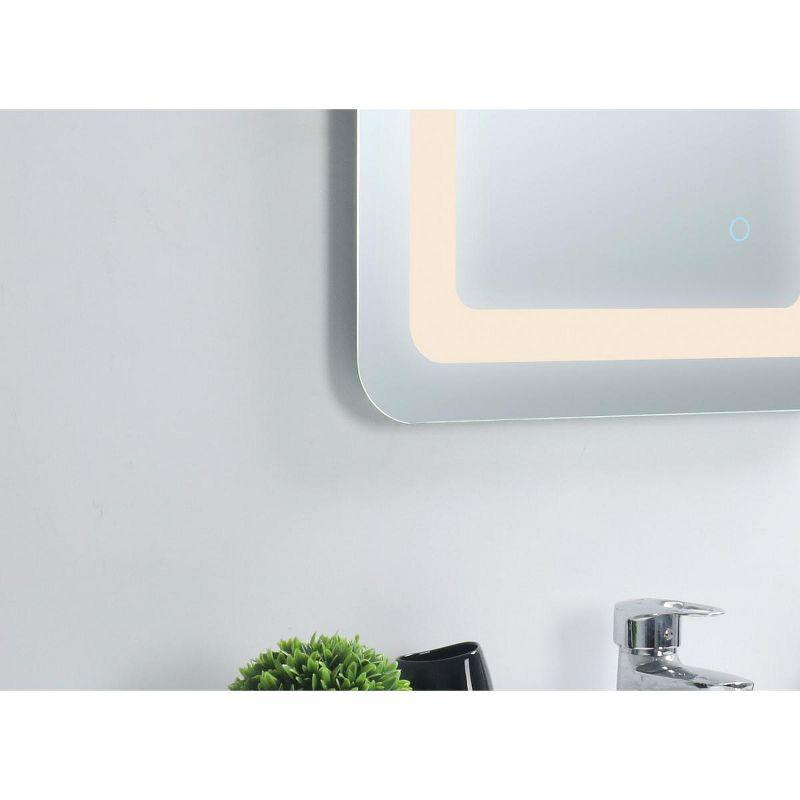 Elegant Lighting Genesis 30in x 36in soft edge LED mirror