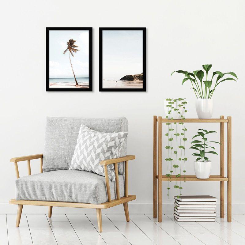 Americanflat A3 Picture Frame with Shatter-Resistant Glass - Set of 2 - 11.7x16.5 Frame with Engineered Wood - Signature Collection - Black