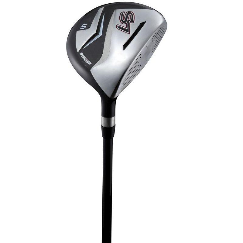 Precise S7 Men's Complete 18 Piece Right Handed Golf Clubs Package Set w/ Titanium Driver, Red Model, Tall Size