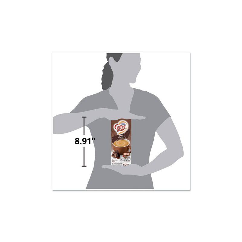 Coffee mate Liquid Coffee Creamer, Cafe Mocha, 0.38 oz Mini Cups, 50/Box