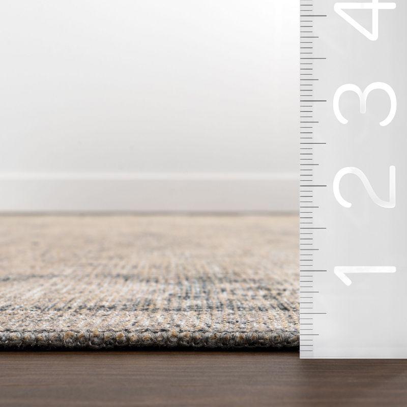 Nuloom Hillstone Collection Brinly Traditional Vintage Medallion Area Rug, 9' x 12', Light beige