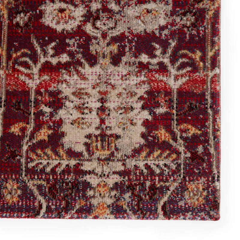 4'x6' Genesee Indoor/Outdoor Trellis Area Rug Red/Beige - Jaipur Living