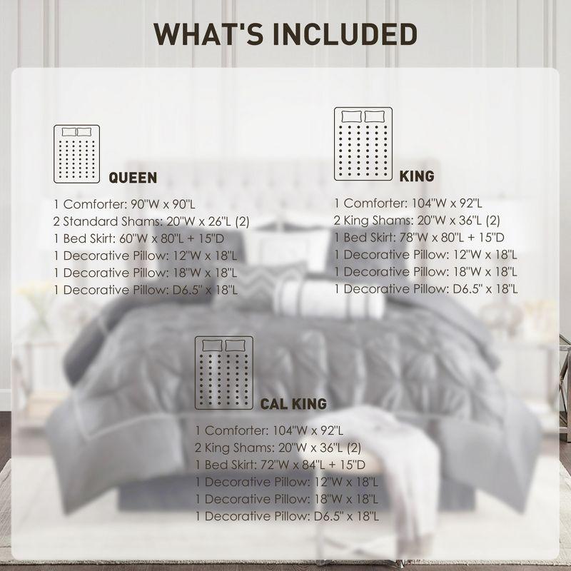 Madison Park Laurel 7 Piece Tufted Comforter Set