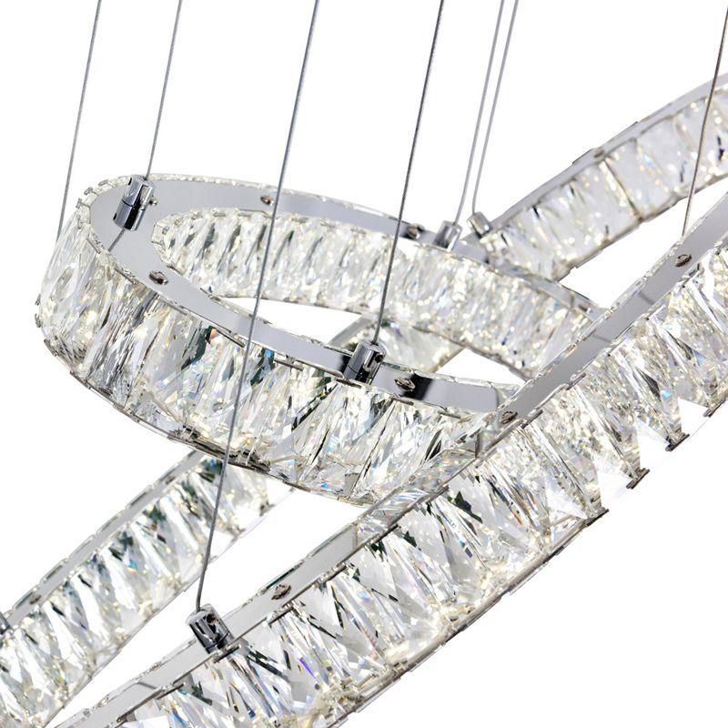 CWI Lighting Florence LED Chandelier With Chrome Finish