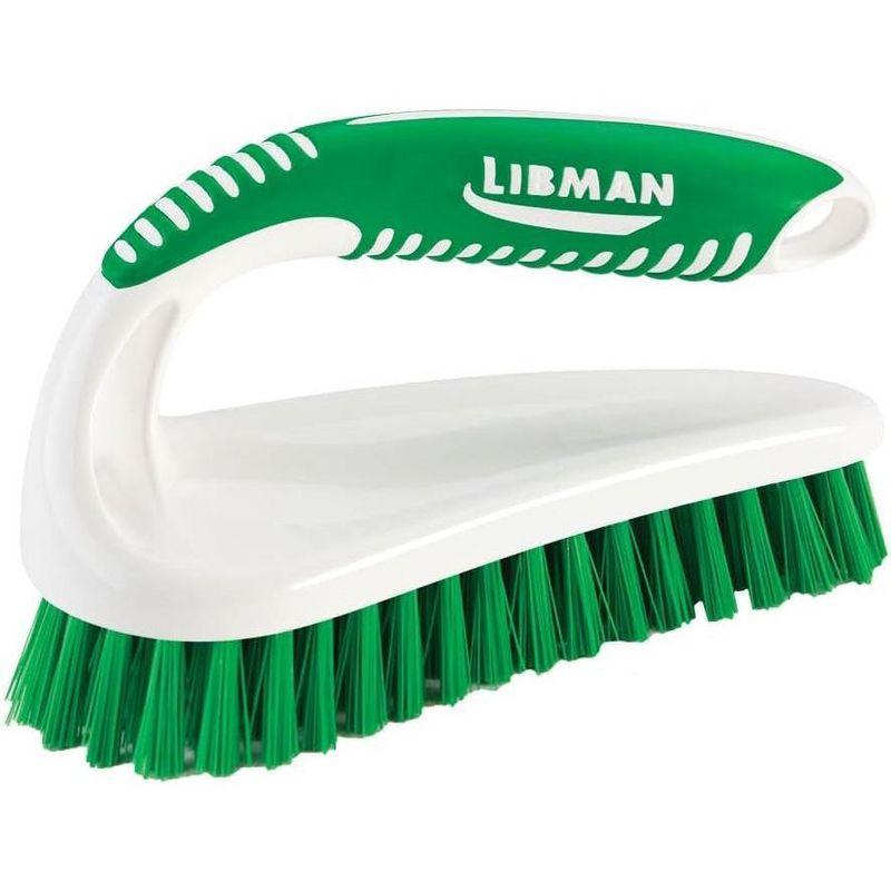 Libman Scrub Brush Kit | for Grout, Tile, Bathroom, Carpet, Kitchen, and Household Messes | Strong Fibers for Tough Cleaning