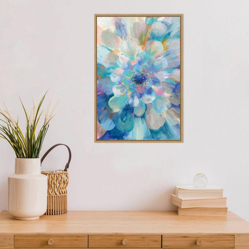 16" x 23" Intensity Floral II by Danhui Nai Framed Wall Canvas - Amanti Art: Modern Lithograph, Botanical Abstract