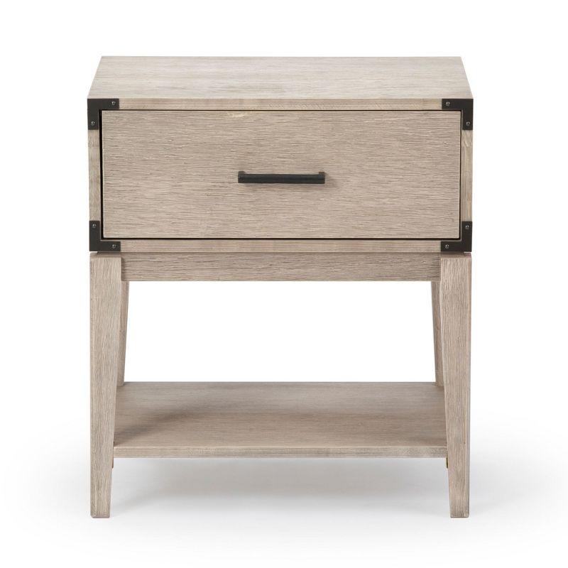 Plank+Beam Contempo Wood Nightstand with 1 Drawer, Wooden Side Table for Bedroom Storage, Bedside End Table