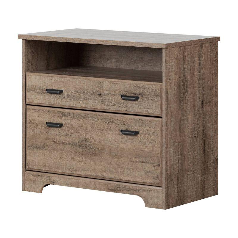 Weathered Oak 33.75'' Wide 2-Drawer Legal File Cabinet