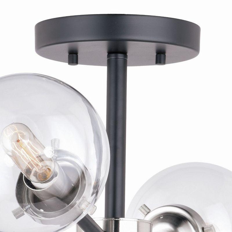 Vaxcel Orbit 4 - Light Flush Mount in  Satin Nickel