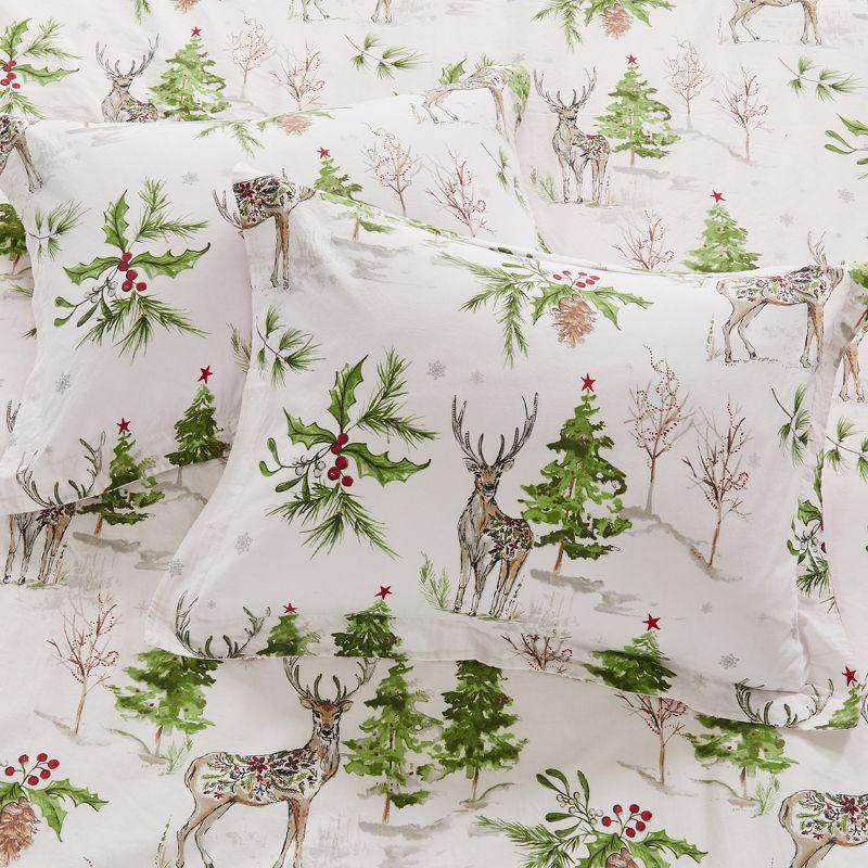 Sleigh Bells King Cotton Holiday Duvet Cover Set