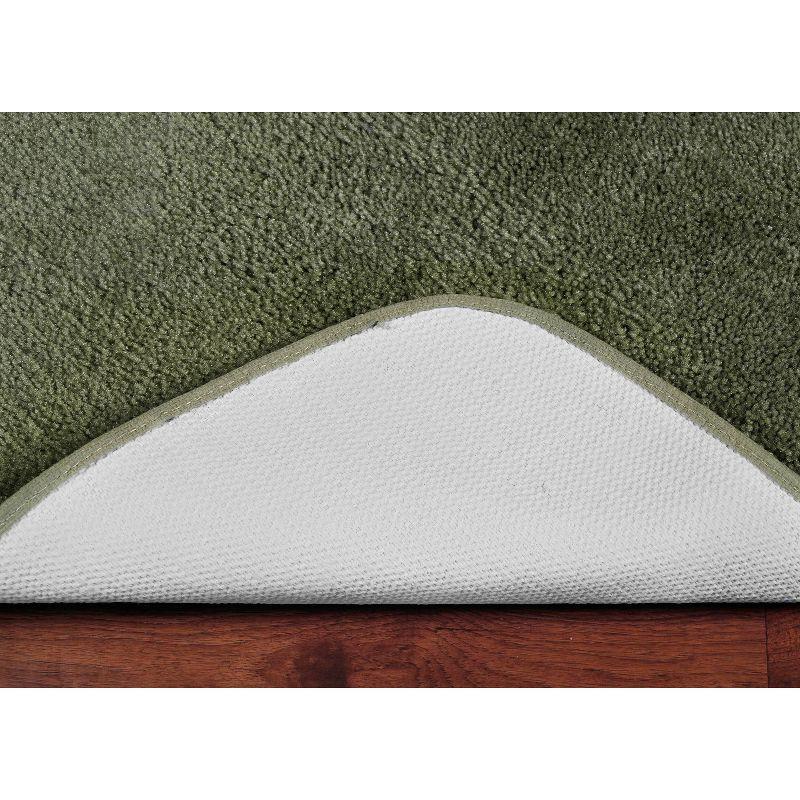 Deep Fern Plush Nylon Washable Bath Rug 24"x40"