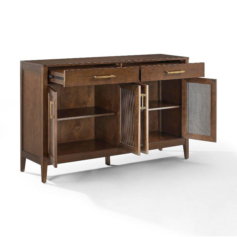 Crosley 56" Milo Sideboard Dark Brown