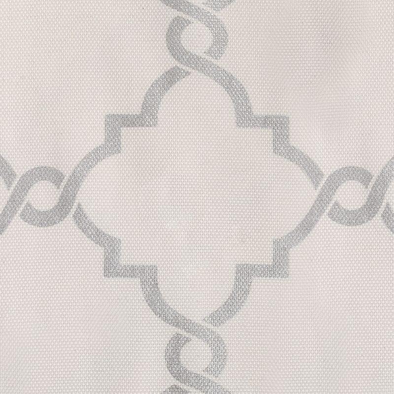Madison Park Saratoga Fretwork Print Grommet Top Single Window Valance