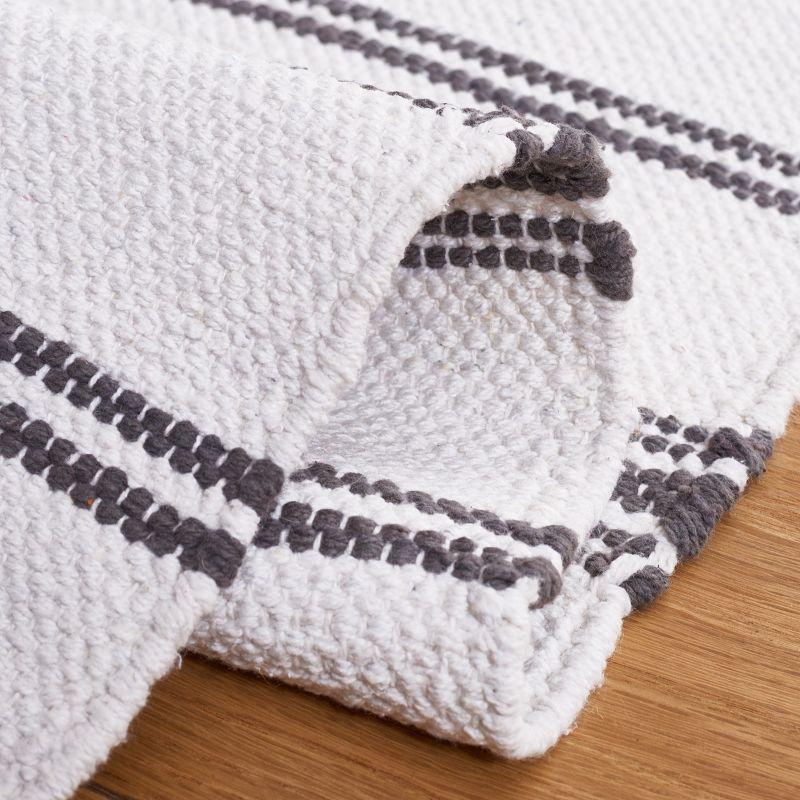 Montauk MTK708 Hand Woven, Flat Weave Indoor Area Rug - Dark Grey/Ivory - 8'x10' - Safavieh