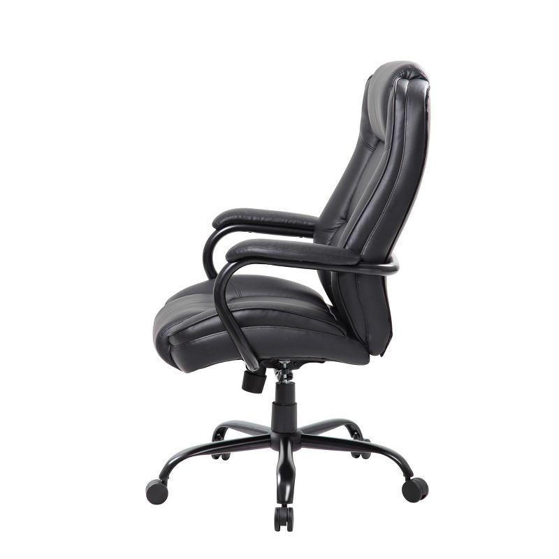 Heavy Duty Executive Chair Dark - Boss Office Products: Swivel, Metal Frame, 400lb Capacity