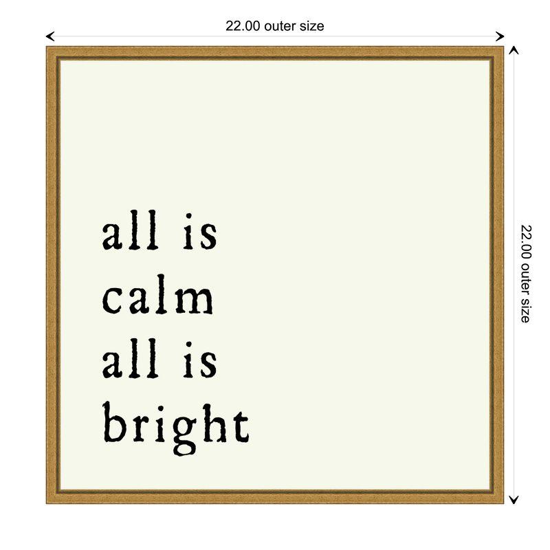 Amanti Art All is Calm by Amanti Art Portfolio Canvas Wall Art Print Framed 22 x 22-in.