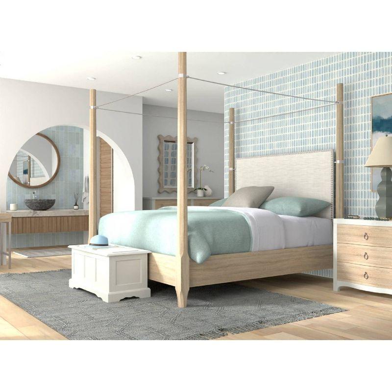 Carolina Living Hayden Blanket Chest Antique Ivory: Adult Assembly, Wood Frame, 100 lb Capacity