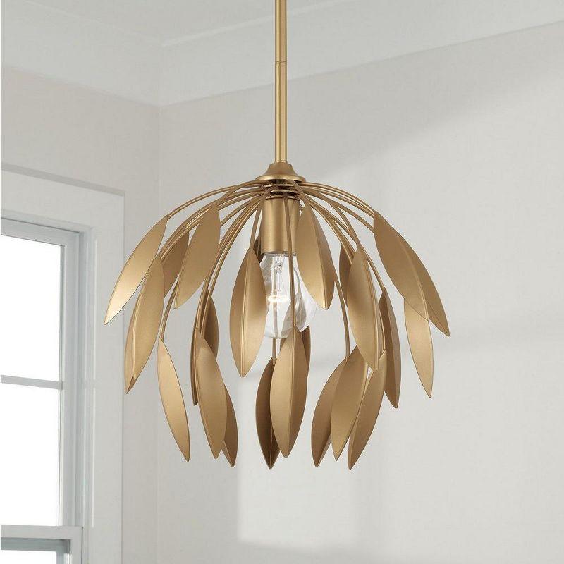 Capital Lighting Margeaux 1 - Light Pendant in  Buffed Gold