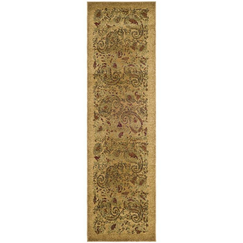 Lyndhurst LNH224 Power Loomed Runner Rug - Beige/Multi - 2'3"x22' - Safavieh