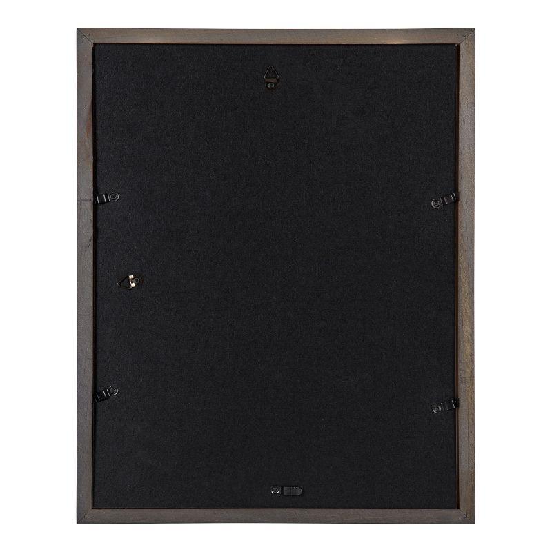 DesignOvation Gallery Rectangle Wood Wall Frame, 11x14 matted to 8x10, Gray