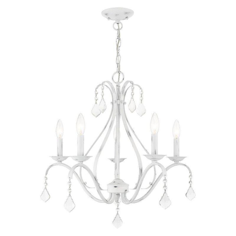 Livex Lighting Caterina 5 - Light Chandelier in  Antique White