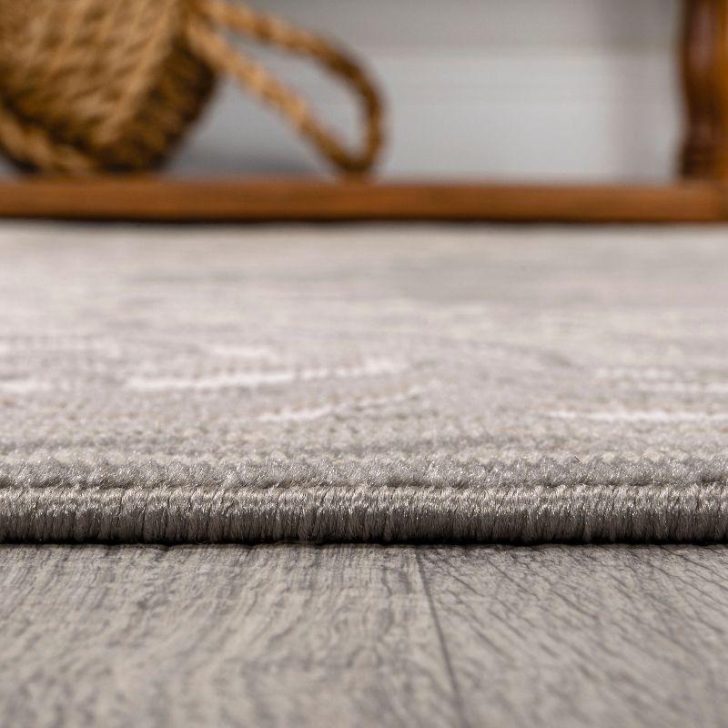 JONATHAN Y Rosalia Cottage Medallion Gray/Ivory 5 ft. x 8 ft. Area Rug