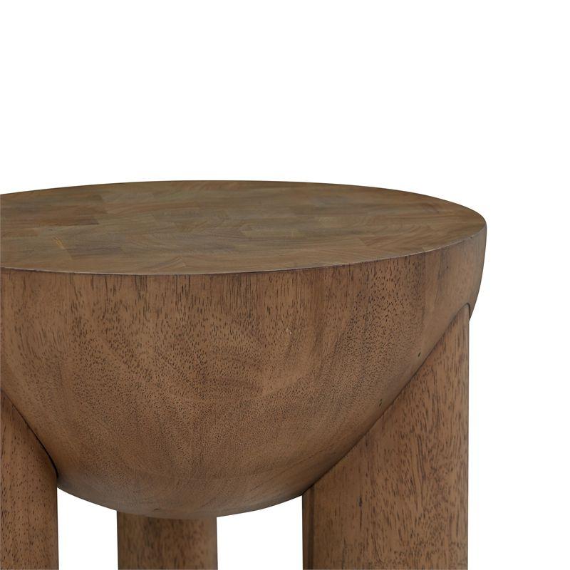 Morse Cognac Wood Accent Table