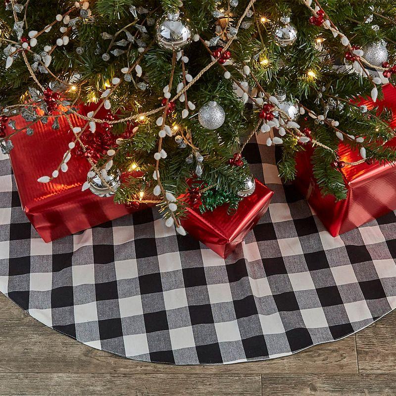 Park Designs Black Buffalo Check Tree Skirt 52''Dia