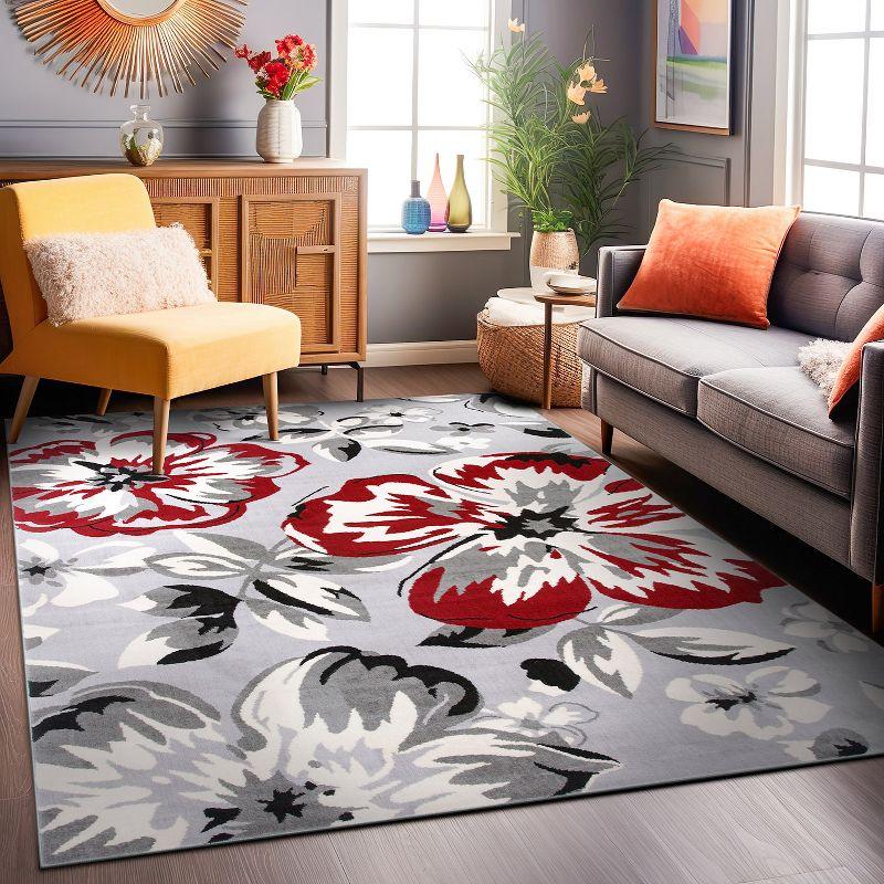 World Rug Gallery Modern Floral Desing Area Rug