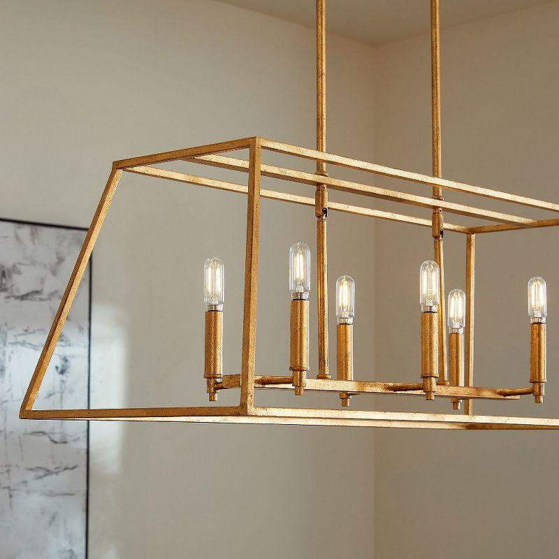 Quorum Lighting Gabriel 6-Light Gold Leaf Linear Pendant