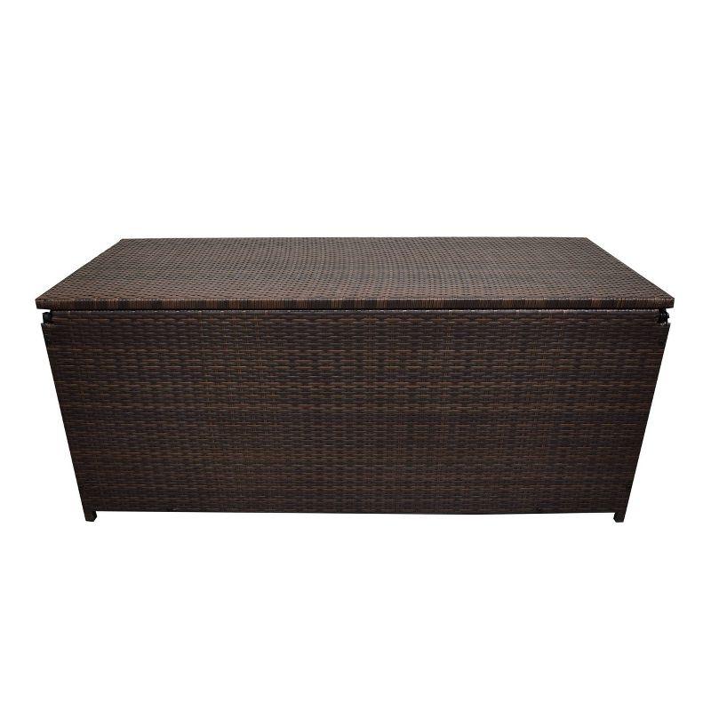 Oakland Living 53'' W 113 Gallons Water Resistant Wicker Deck Box