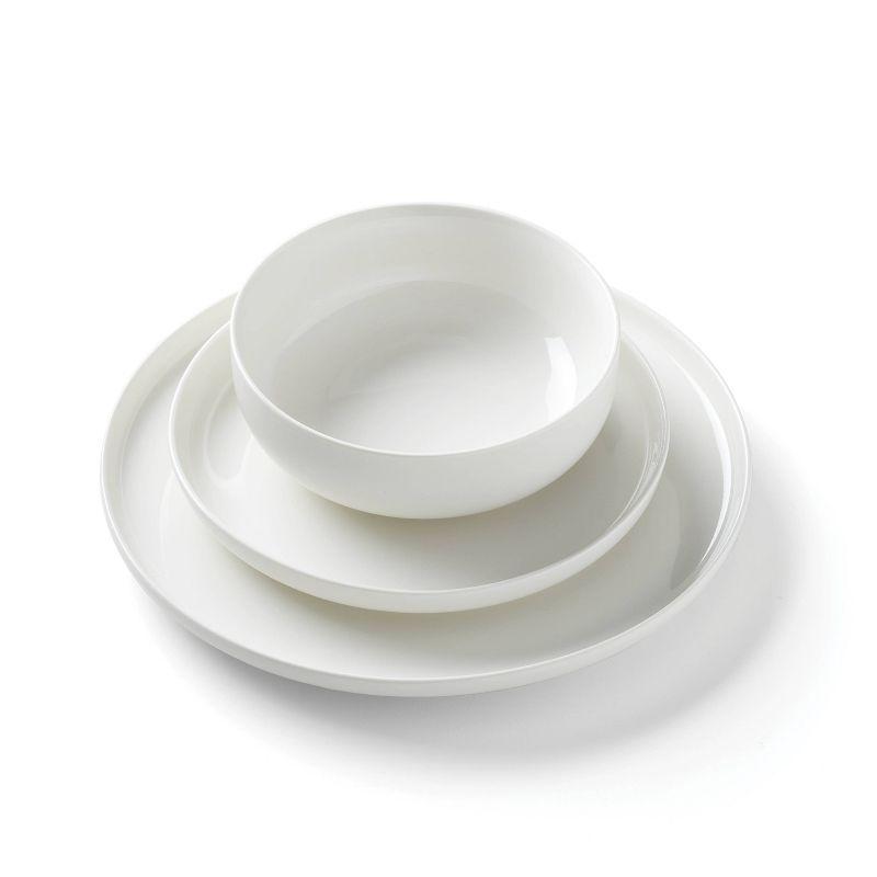 Oneida Entertain 365 24 Seven White 12 - Piece Dinnerware Set (Set of 4)