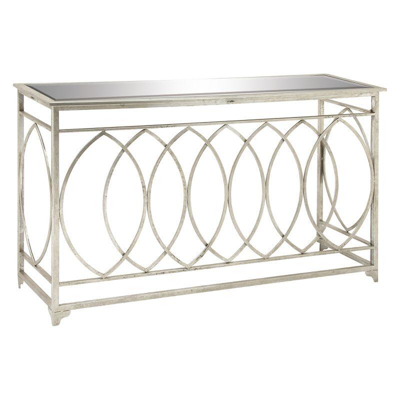 Hertfordshire 54'' Glass Top Console Table