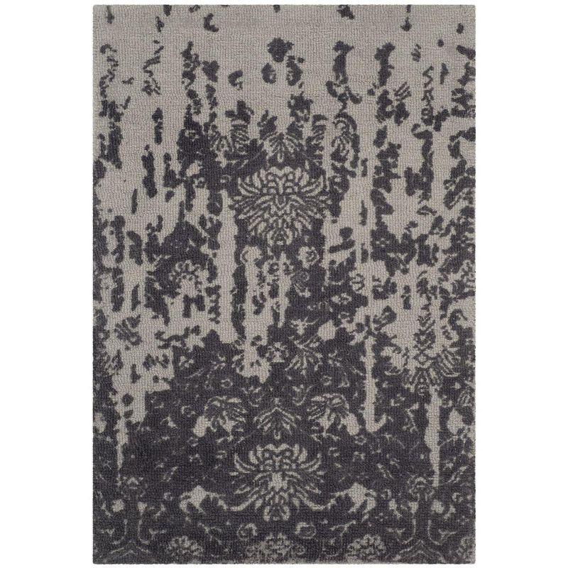 Restoration Vintage RVT104 Hand Tufted Indoor Accent Rug - 2'x3' - Silver/Grey - Safavieh