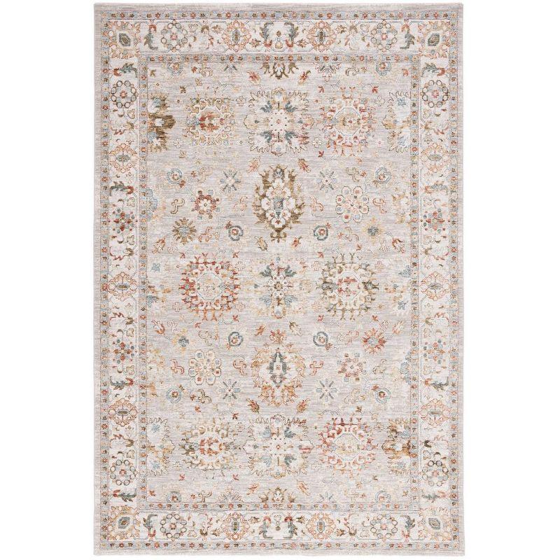 Hamilton HLT112 Power Loomed Area Rug - Gray/Rust - 8'9"x11'9" - Safavieh.