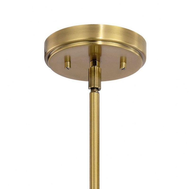 Kimrose™ 3 Light Chandelier with Clear Fluted Glass Brushed Natural Brass