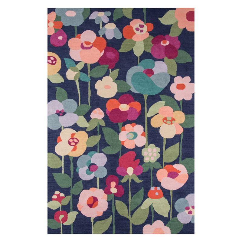 Floral Tufted Wool Rug