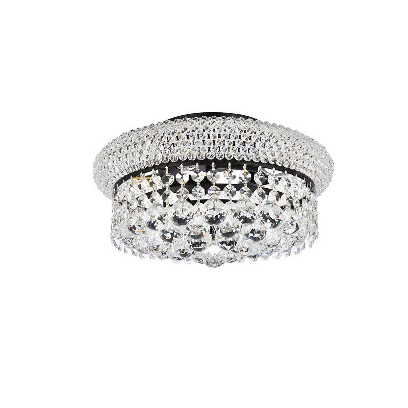 Elegant Lighting Primo 12 inch black flush mount