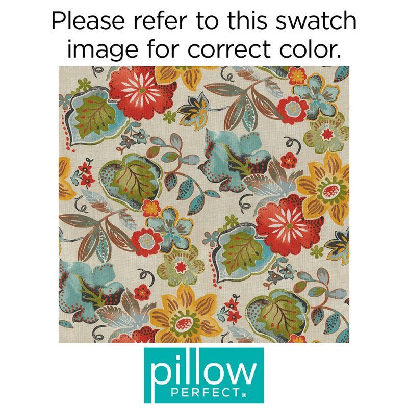 Floral Indoor/Outdoor Reversible Throw Pillow