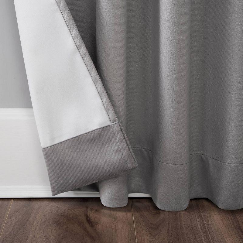 Sun Zero Velvet Noise Reducing Thermal Extreme 100% Blackout Back Tab Curtain Panel