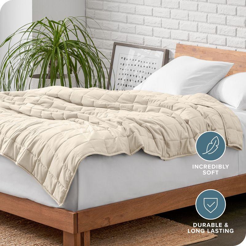 Bare Home Cotton Twill Weighted Blanket