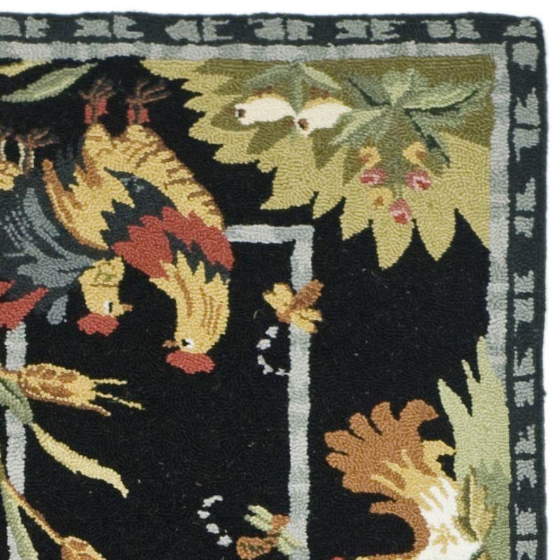 Chelsea HK56 Handmade Runner Rug - 2'6"x10' - Black - Safavieh