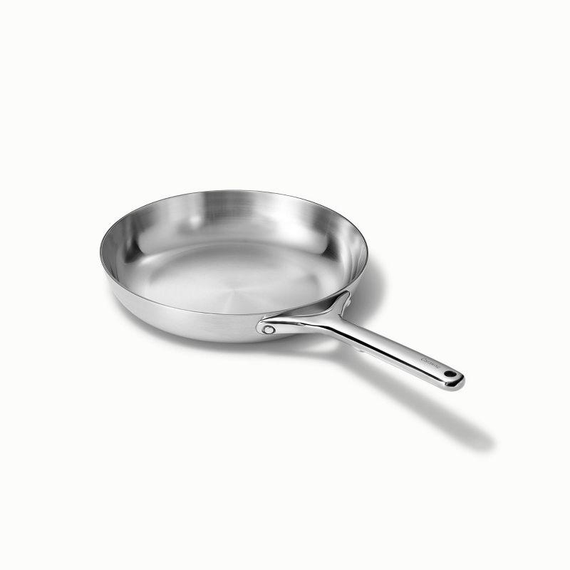 10.5" Stainless Steel Non-Stick Fry Pan with Ceramic Coating