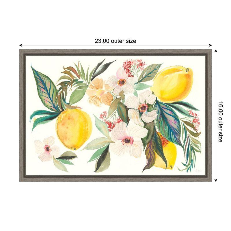 Amanti Art Citrus Summer I v2 by Kristy Rice Canvas Wall Art Print Framed 23 x 16-in.