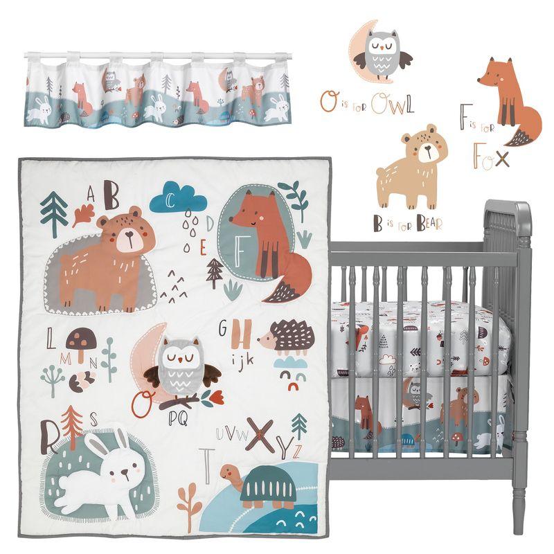Bedtime Originals Animal Alphabet 5-Piece Infant Nursery Baby Crib Bedding Set