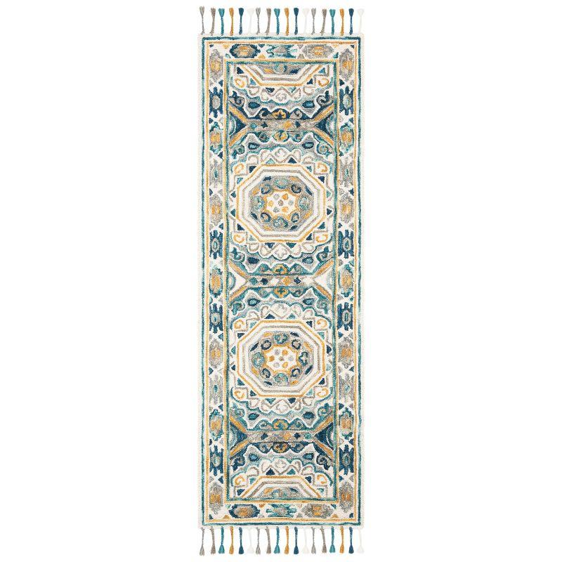 Aspen APN251 Hand Tufted Runner Rug - Ivory/Charcoal - 2'3" X 7' - Safavieh.